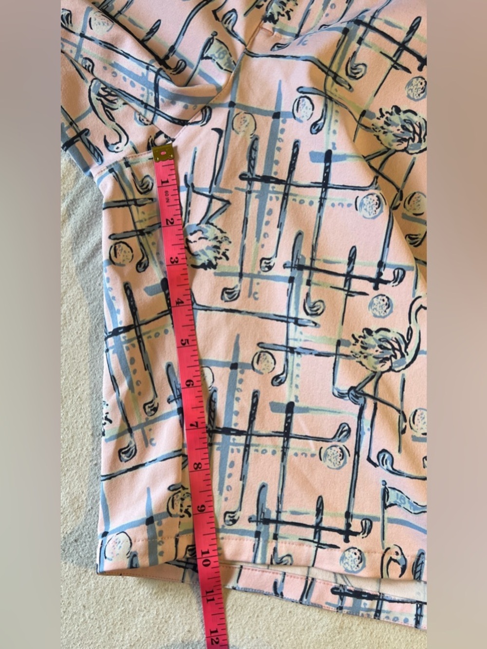 Lily Pulitzer Luxletic Talk Birdie to Me Pink Flamingo Women’s Golf Shorts 10 - Picture 5 of 10